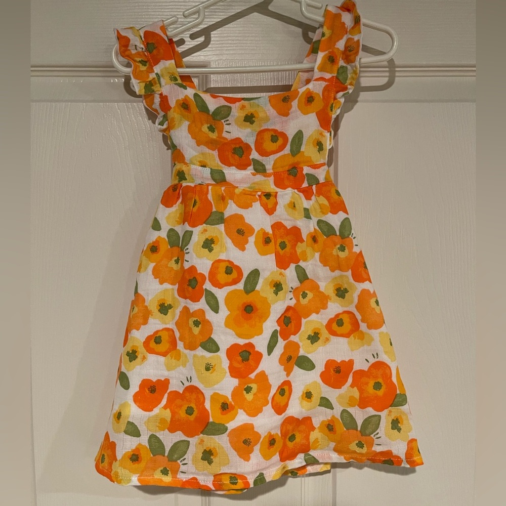 Angel Dear Bright Floral Print Two Piece Set with Diaper Cover, 18-24mo, NWT